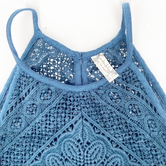 Free People Shea Printed Halter Neck Mini Dress - Picture 5 of 8